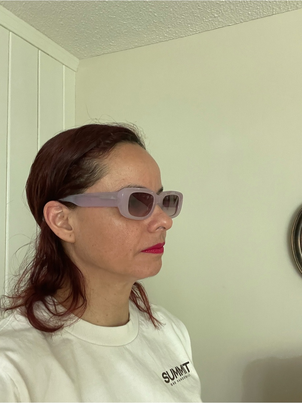 J.Crew Square Sunglasses in Lilac-NWOT - Picture 7 of 8